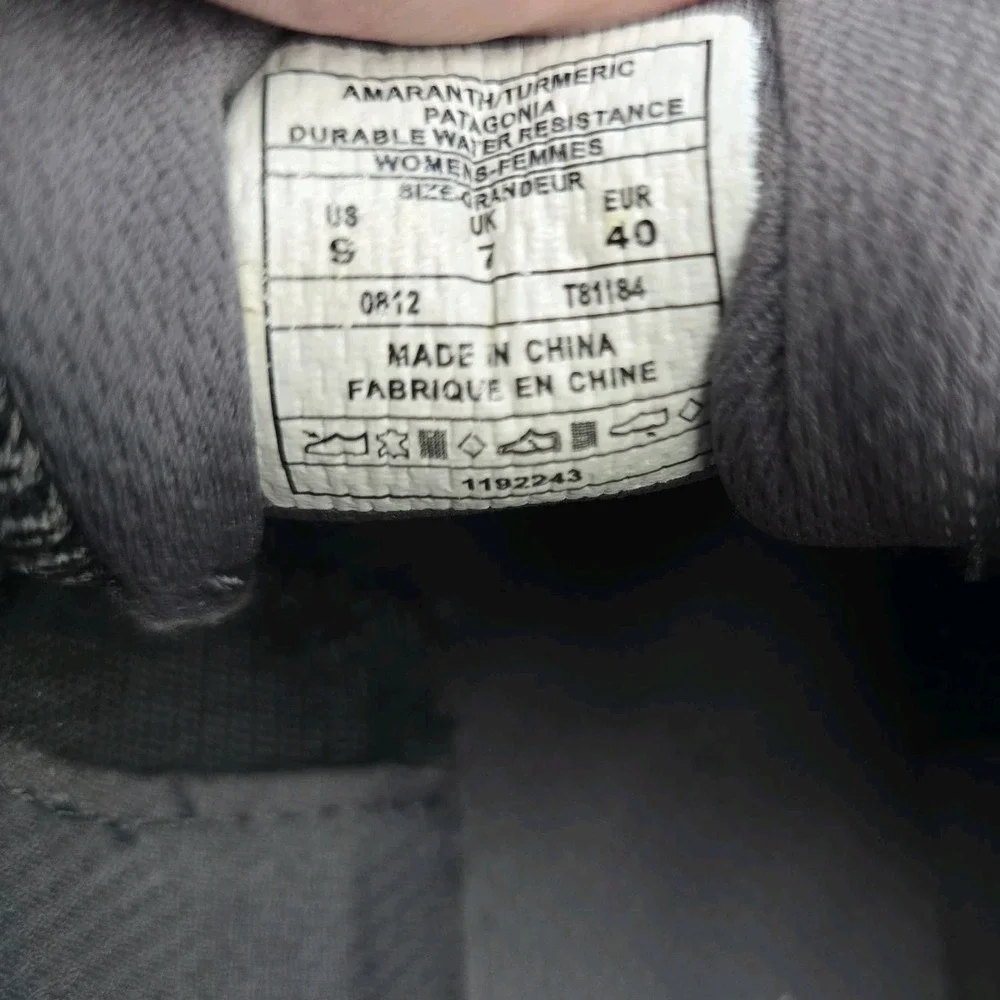 Patagonia 1% For‎ The Planet Amaranth/Turmeric Trail Sneaker Women's 9